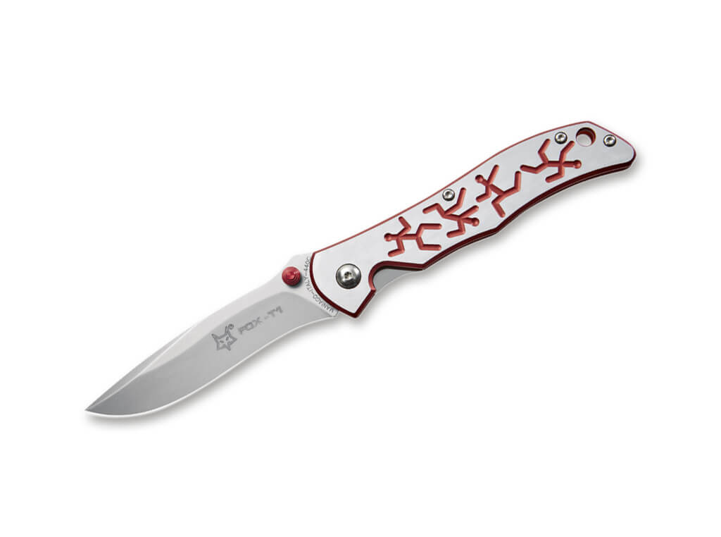 Nůž FOX TERZUOLA RED SATÉN/AL Červený FX-T1/2RED