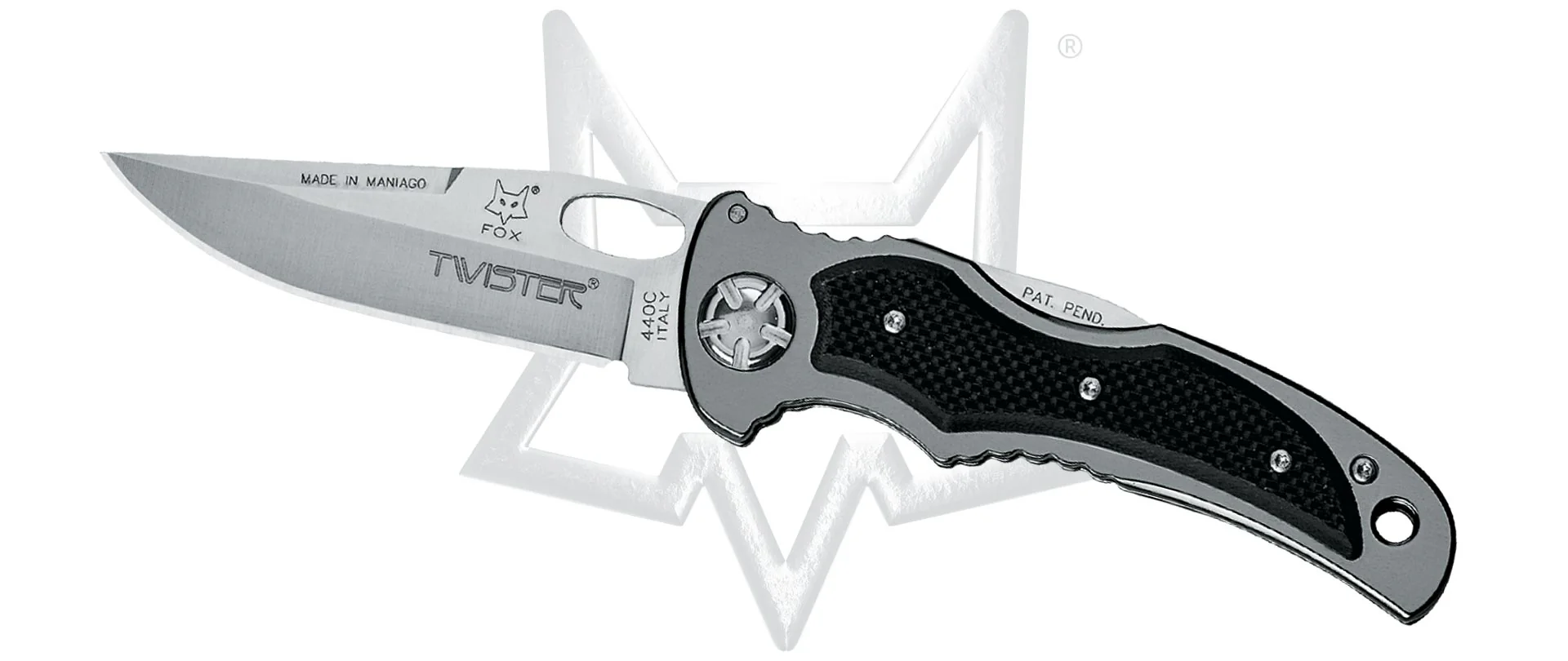 Nůž FOX TWISTER AL/G10 ŠEDÝ/ČERNÝ FX-454G10
