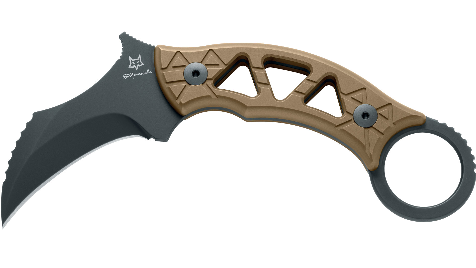 Nůž FOX KARAMBIT MARCAIDA TRIBAL M390 FX-803TiPVD